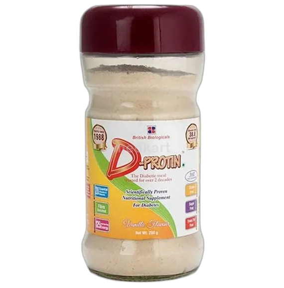 d protin vanilla powder 200 gm